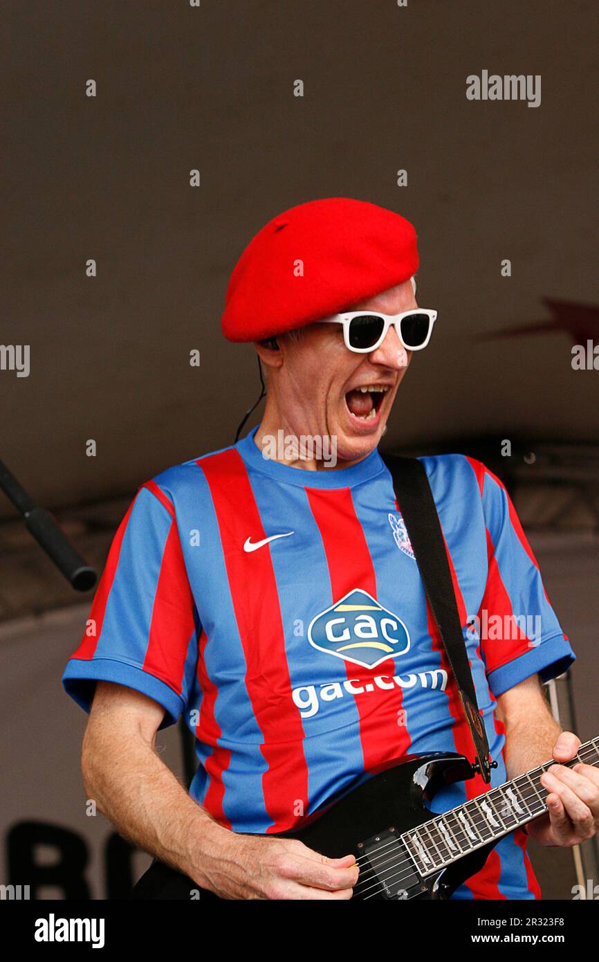 80s singer Captain Sensible performing at Summer Festival in Croydon