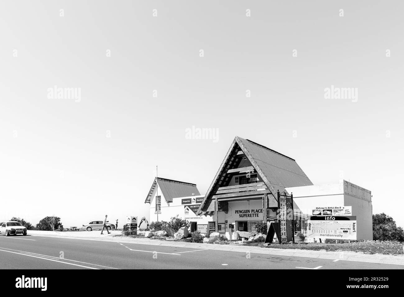 Bettys Bay, South Africa - Sep 20, 2022: A street scene, with
