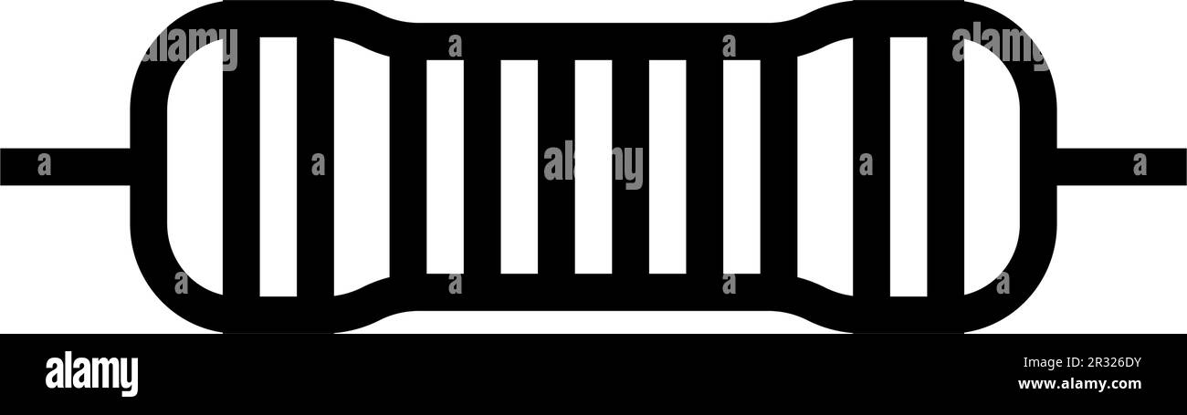 Metal film resistor Stock Vector Images - Alamy