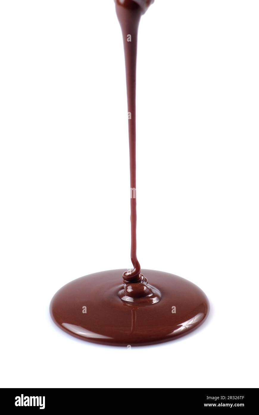 Chocolate flow Stock Photo