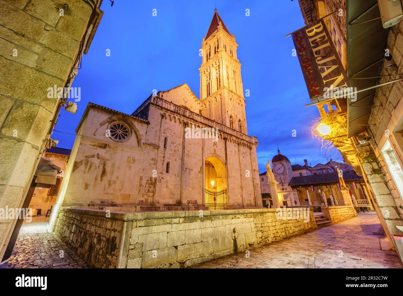 catedral de San Lorenzo,1240, -catedral de San Juan-, Trogir, costa dalmata, Croacia, europa. Stock Photo