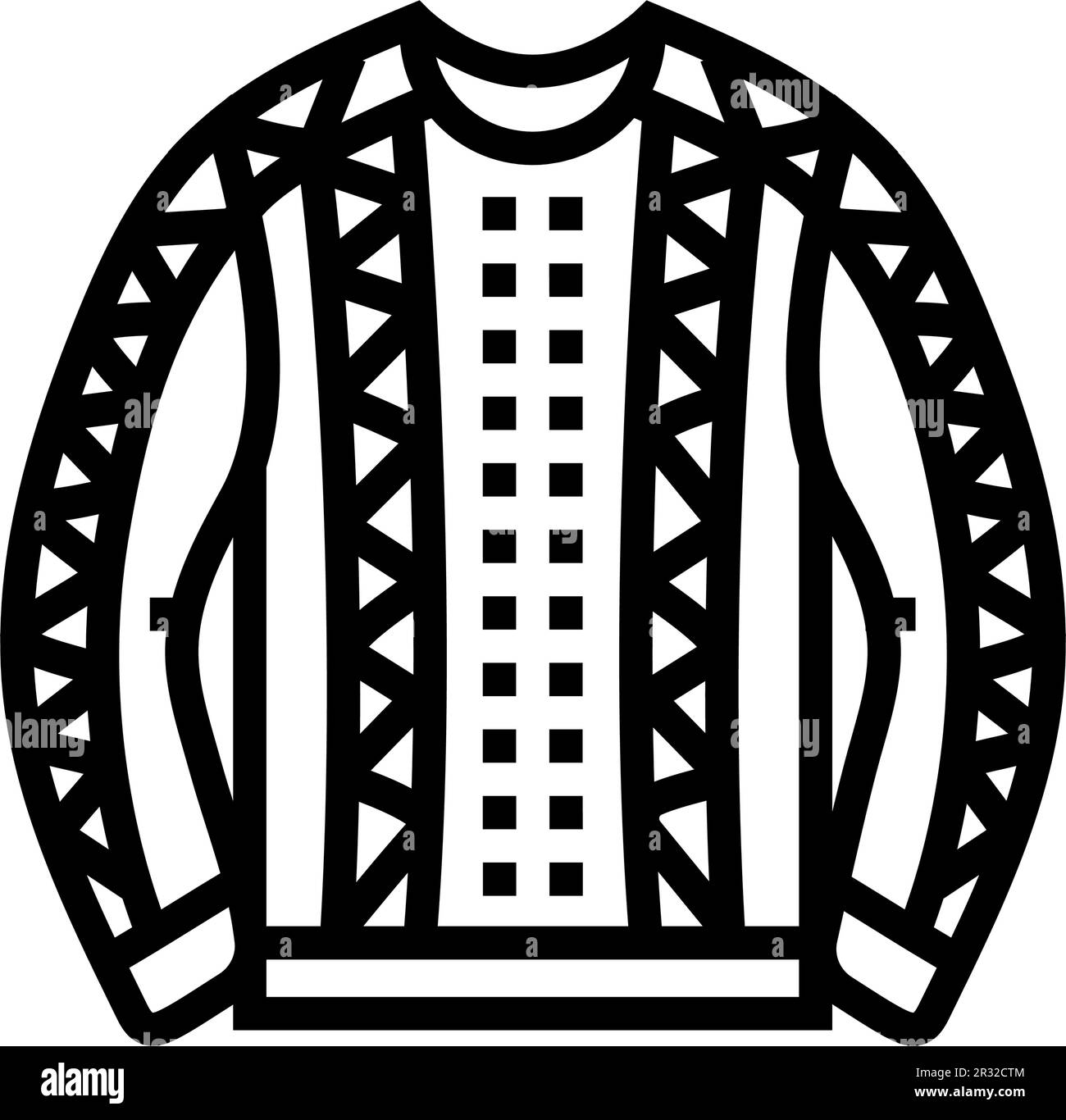 Knitting material icon outline Black and White Stock Photos & Images ...