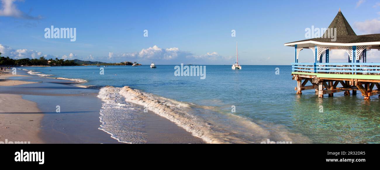 Dickenson Bay, Antigua Stock Photo