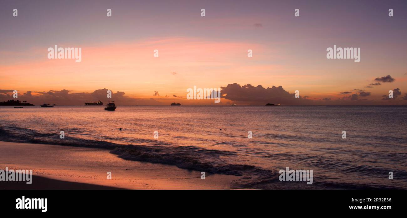 Dickenson Bay, Antigua Stock Photo