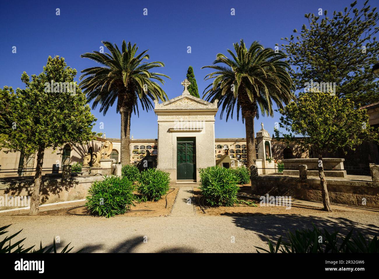 cementerio, Alaior, Menorca, Islas Baleares, españa, europa. Stock Photo