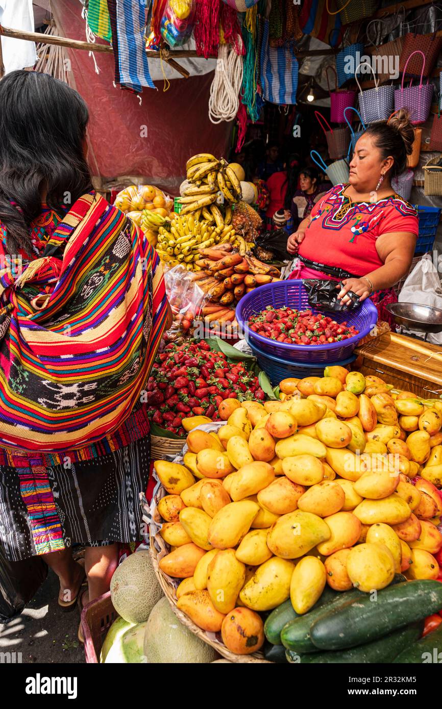 Chichicastenango, Quiché, Guatemala, America Central. Stock Photo