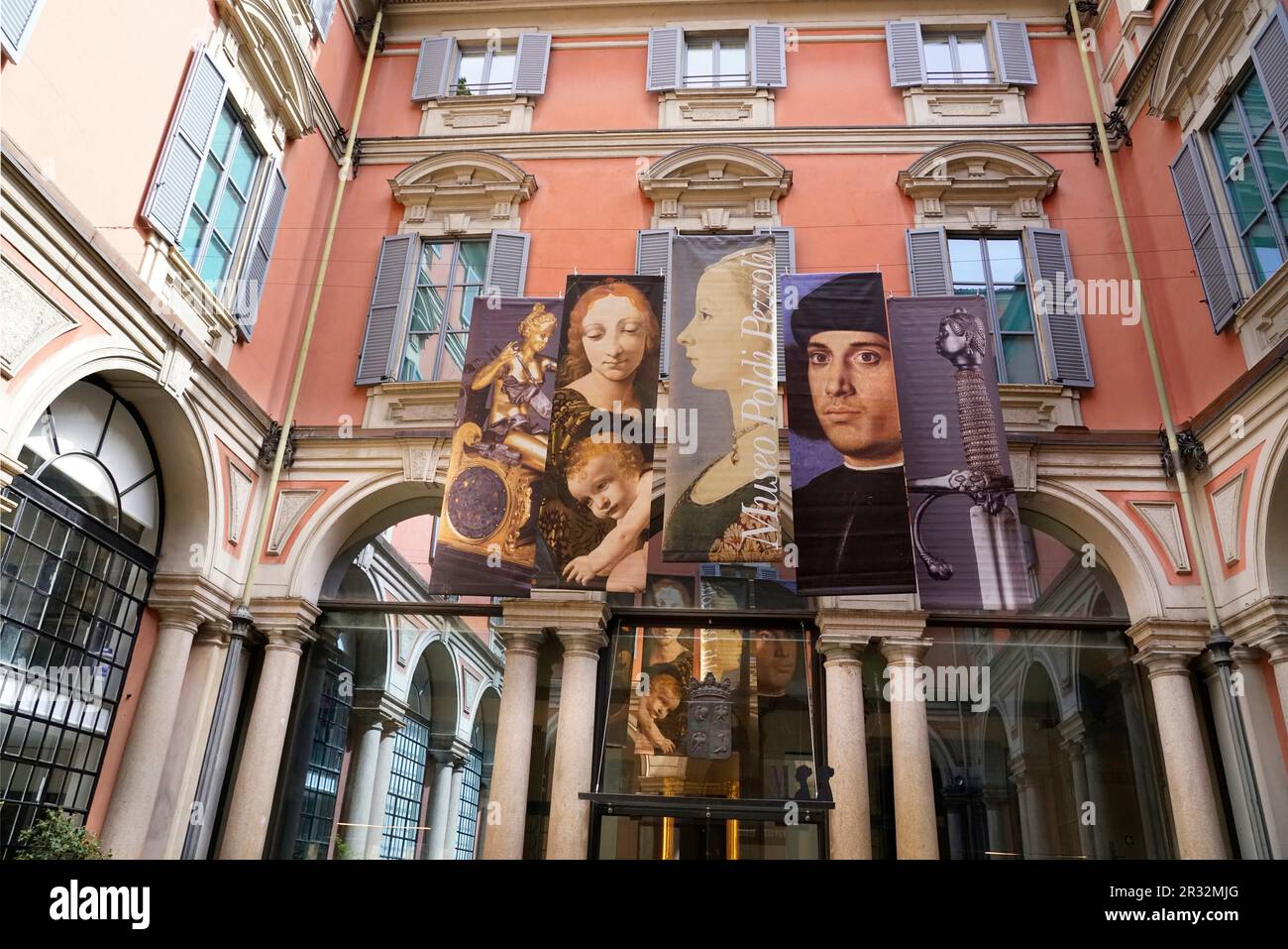 The Poldi Pezzoli Museum is a house museum located in Via Manzoni street, Milan, Lombardy, Italy, Europe Stock Photo