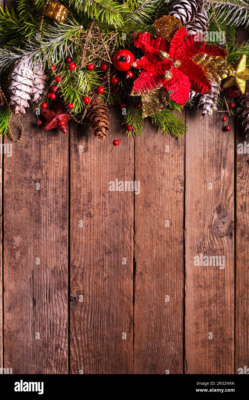 Christmas border design Stock Photo - Alamy