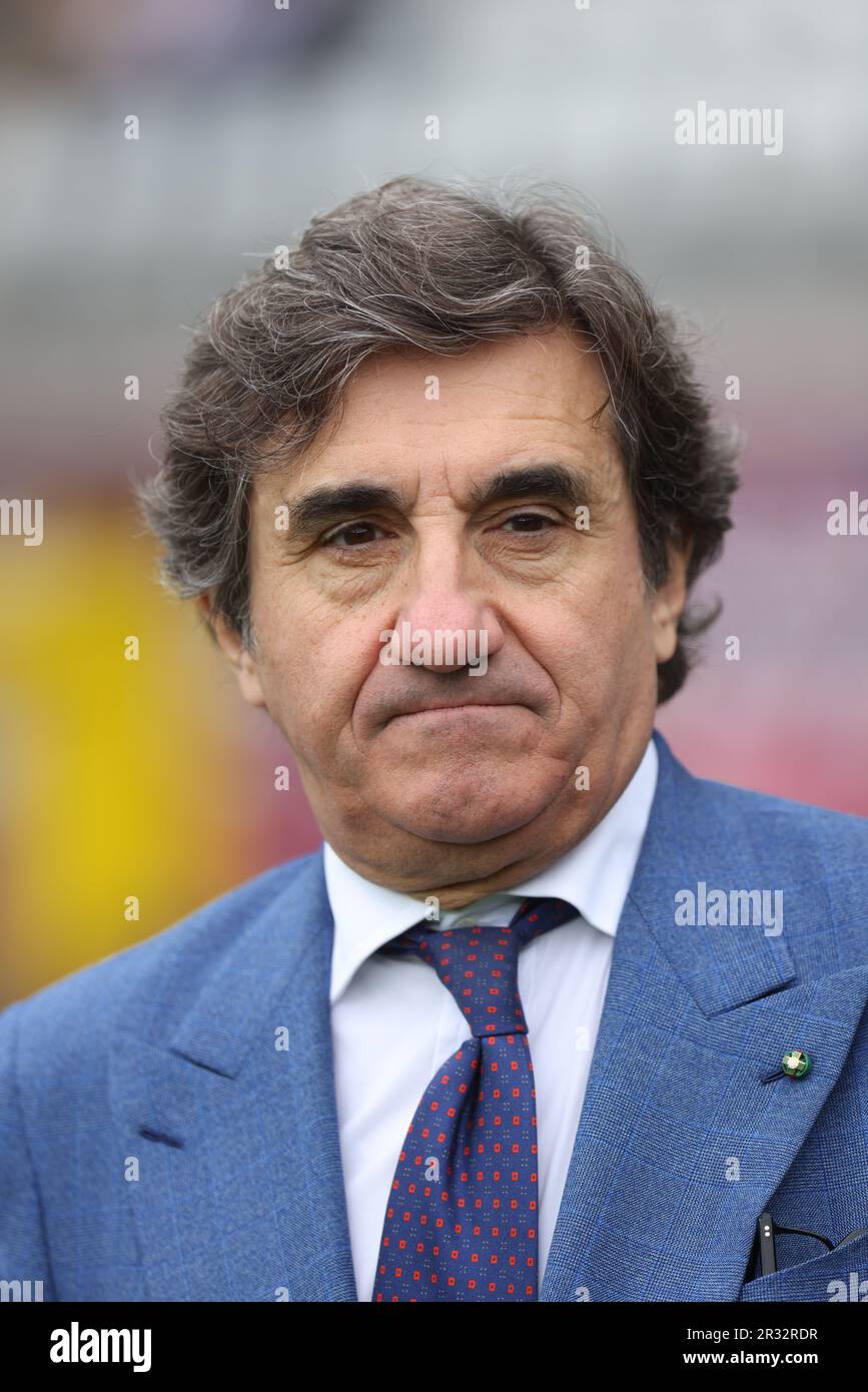Torino 21/05/2023 Stadio Grande Torino Serie A Tim  2022/23 Fc Torino - Fiorentina Nella Foto :  Urbano cairo Torino f.c. Stock Photo
