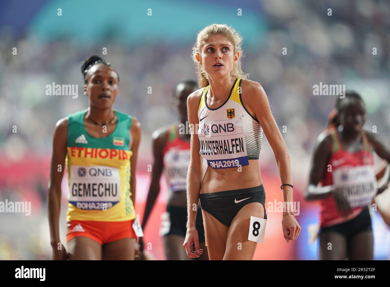 Konstanze Klosterhalfen Running The 5000m At The 2019 World Athletics konstanze-klosterhalfen-running-the-5000m-at-the-2019-world-athletics