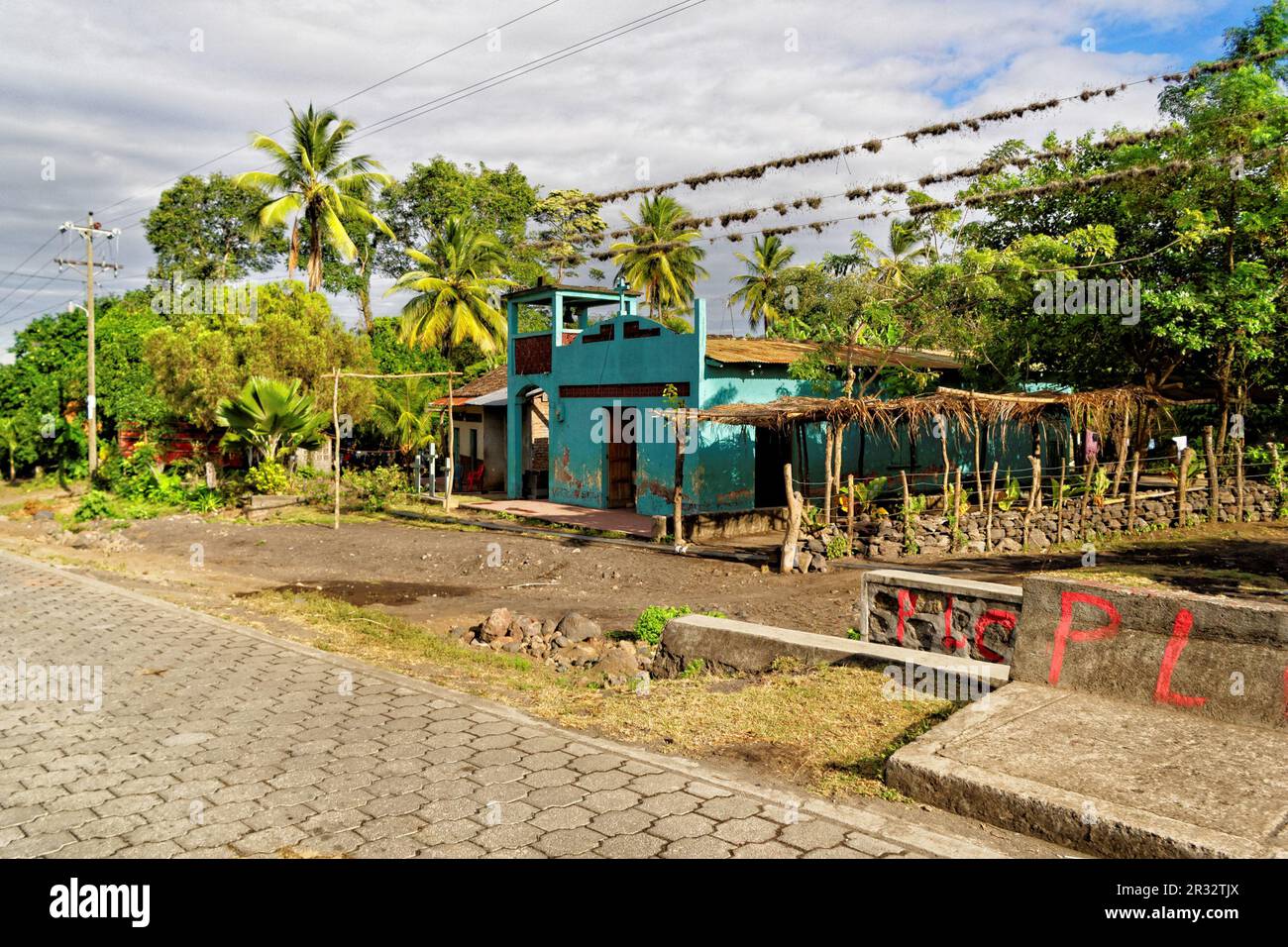 Village church, Ometepe Island, Nicaragua Stock Photo