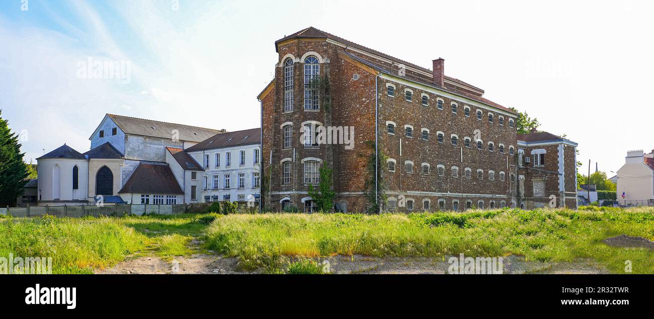 Former prison of the city center of Meaux in the French department of