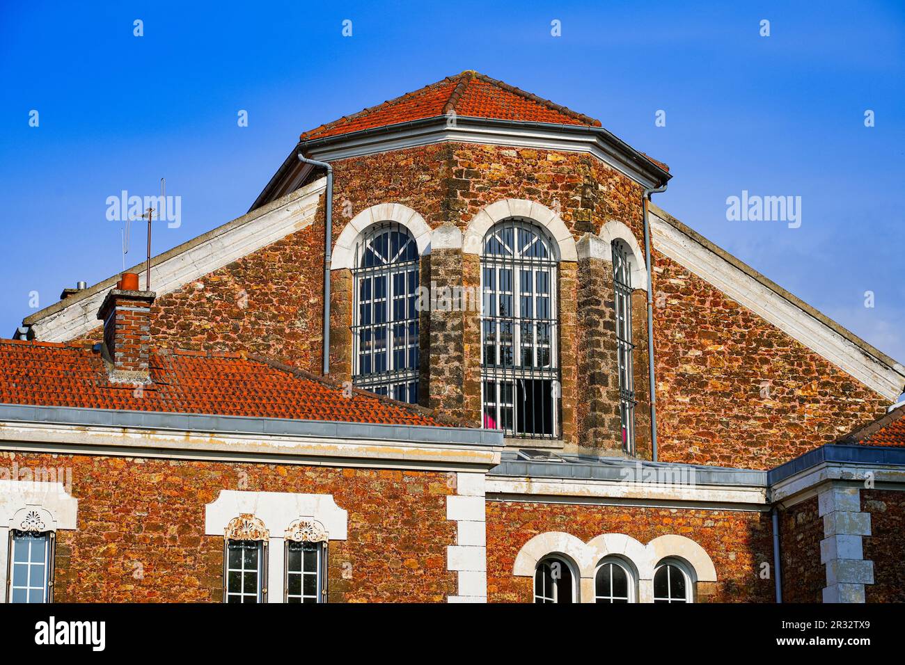 Former prison of the city center of Meaux in the French department of