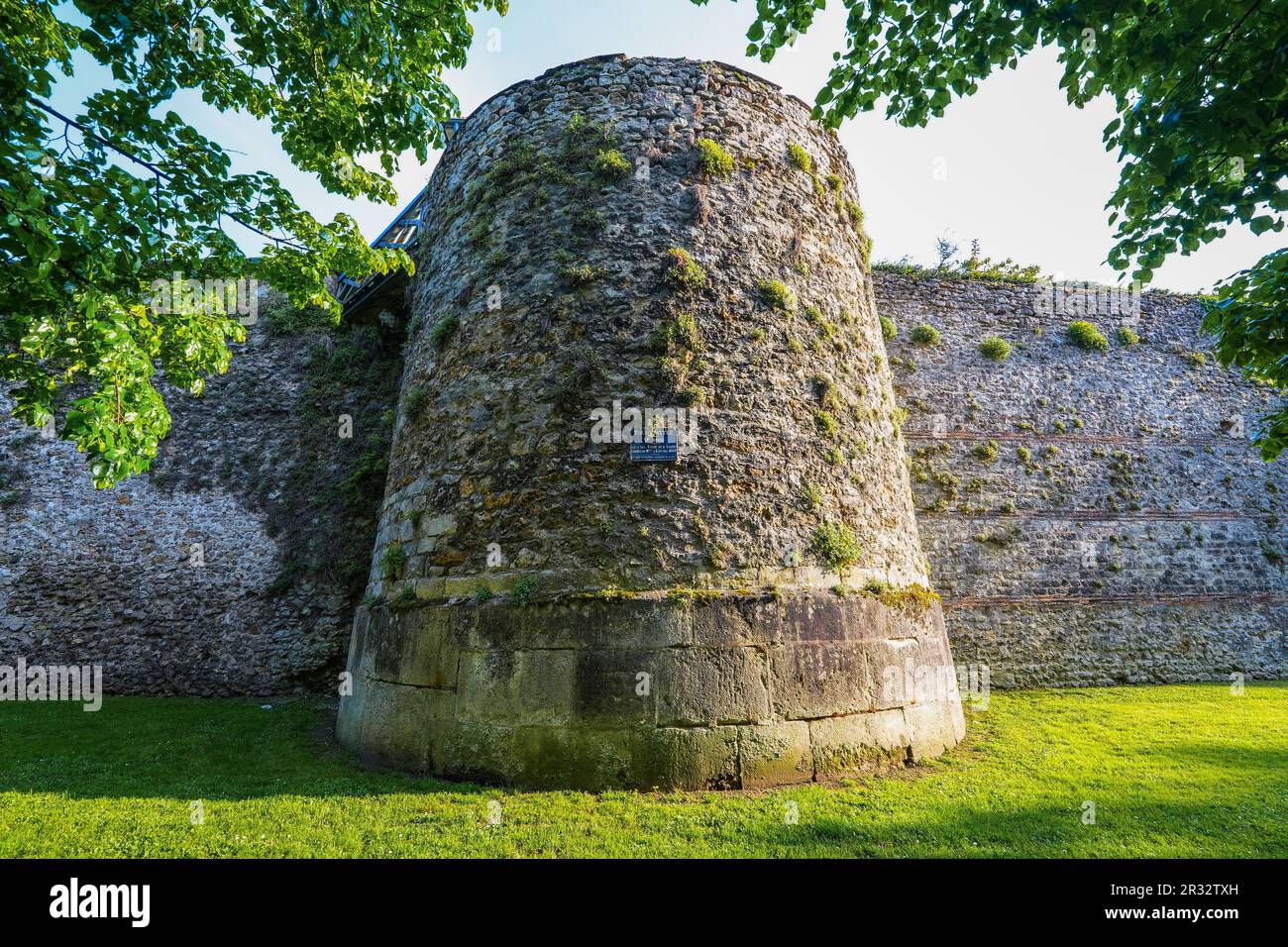 Nattée tower on the ancient ramparts of Meaux in the French department ...