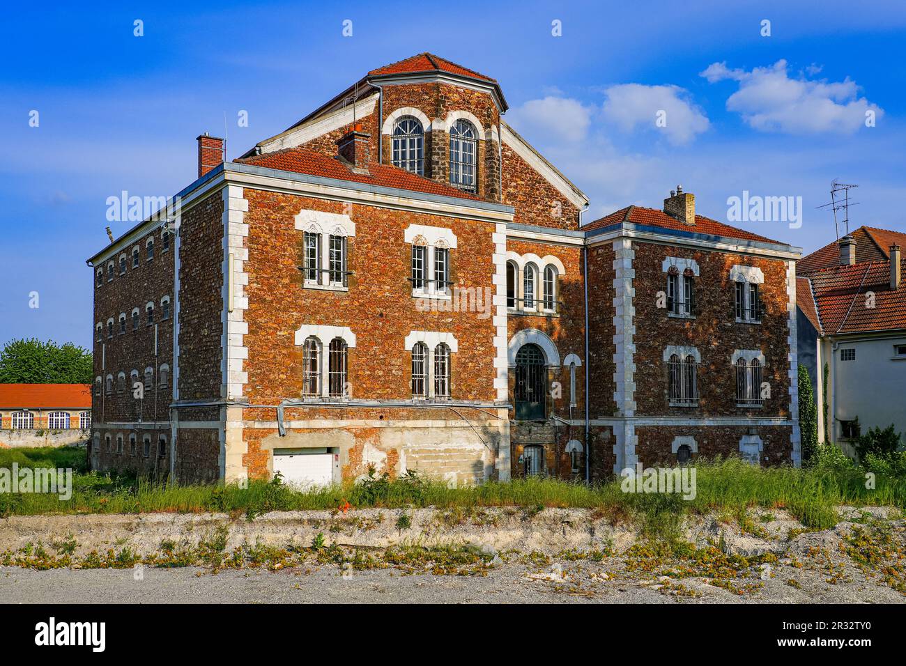 Former prison of the city center of Meaux in the French department of