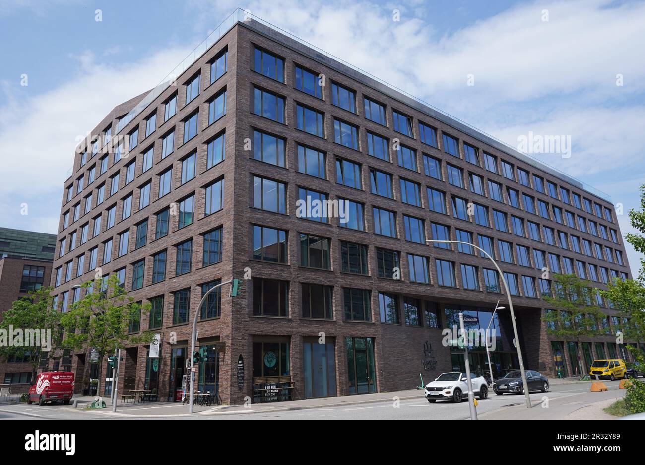 Hamburg, Germany. 22nd May, 2023. 0View of the office building at  Koreastrasse 7 in HafenCity. RTL Deutschland has opted for a new location  in HafenCity. More than 1,500 employees of RTL Deutschland