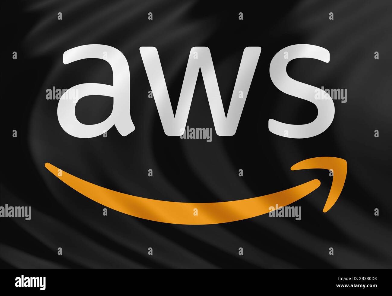 AWS Amazon Web Services - flag Stock Photo