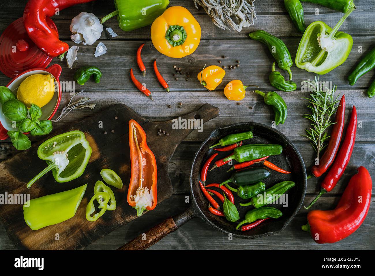 Various chillies hi-res stock photography and images - Alamy