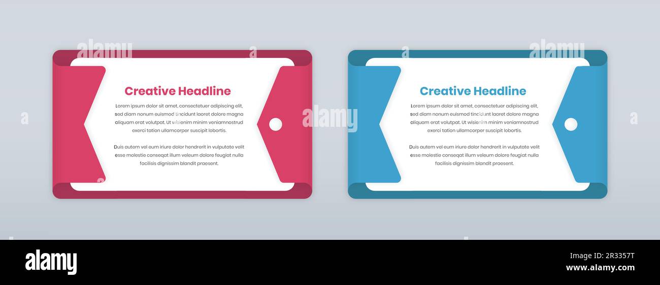 Minimalistic text presentation inside an abstract envelope shaped folder Stock Vector