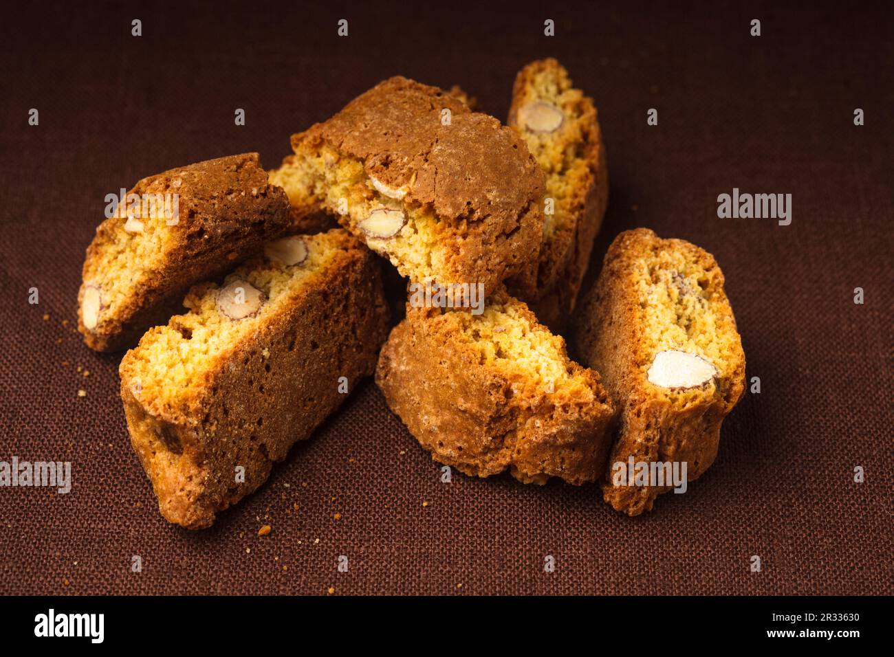 Biscotti cantuccini biscuits almonds hi-res stock photography and ...