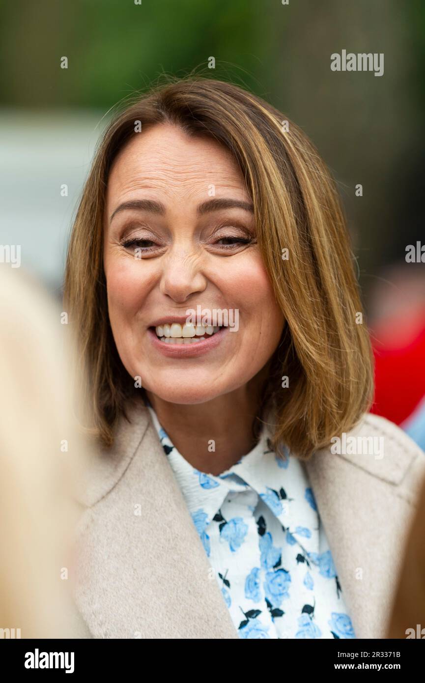 London, UK.  22 May 2023. Actor Keeley Hawes at the press day of the RHS Chelsea Flower Show in the grounds of the Royal Hospital Chelsea.  The show runs to 27 May 2023.  Credit: Stephen Chung / Alamy Live News Stock Photo