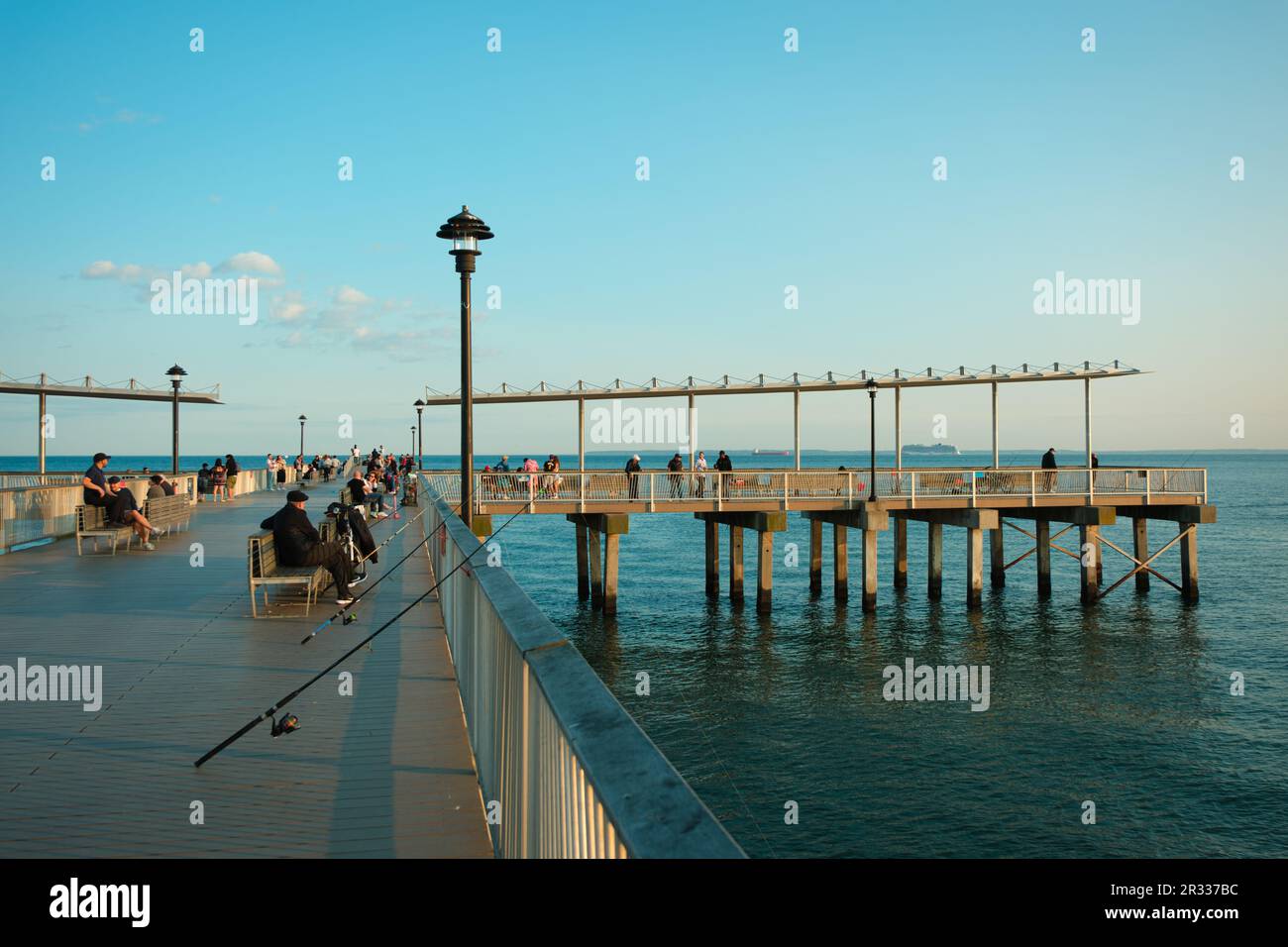 Pier beach at coney island hi-res stock photography and images - Alamy