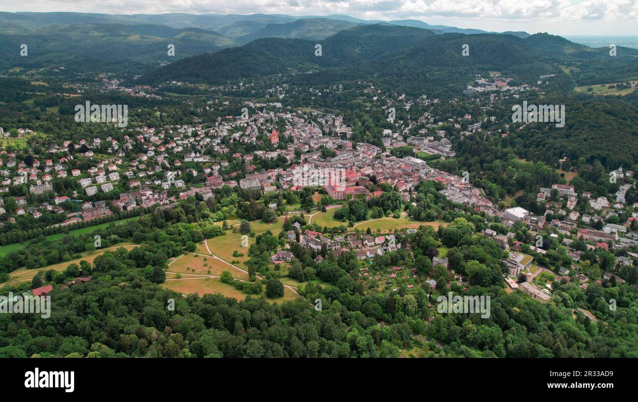 Baden-Baden Luftaufnahme der Stadt Stock Photo