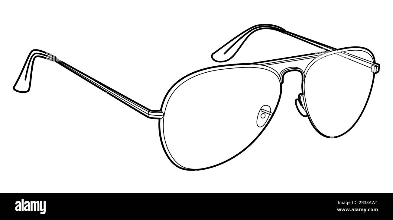 Aggregate more than 81 aviator sunglasses sketch latest - seven.edu.vn