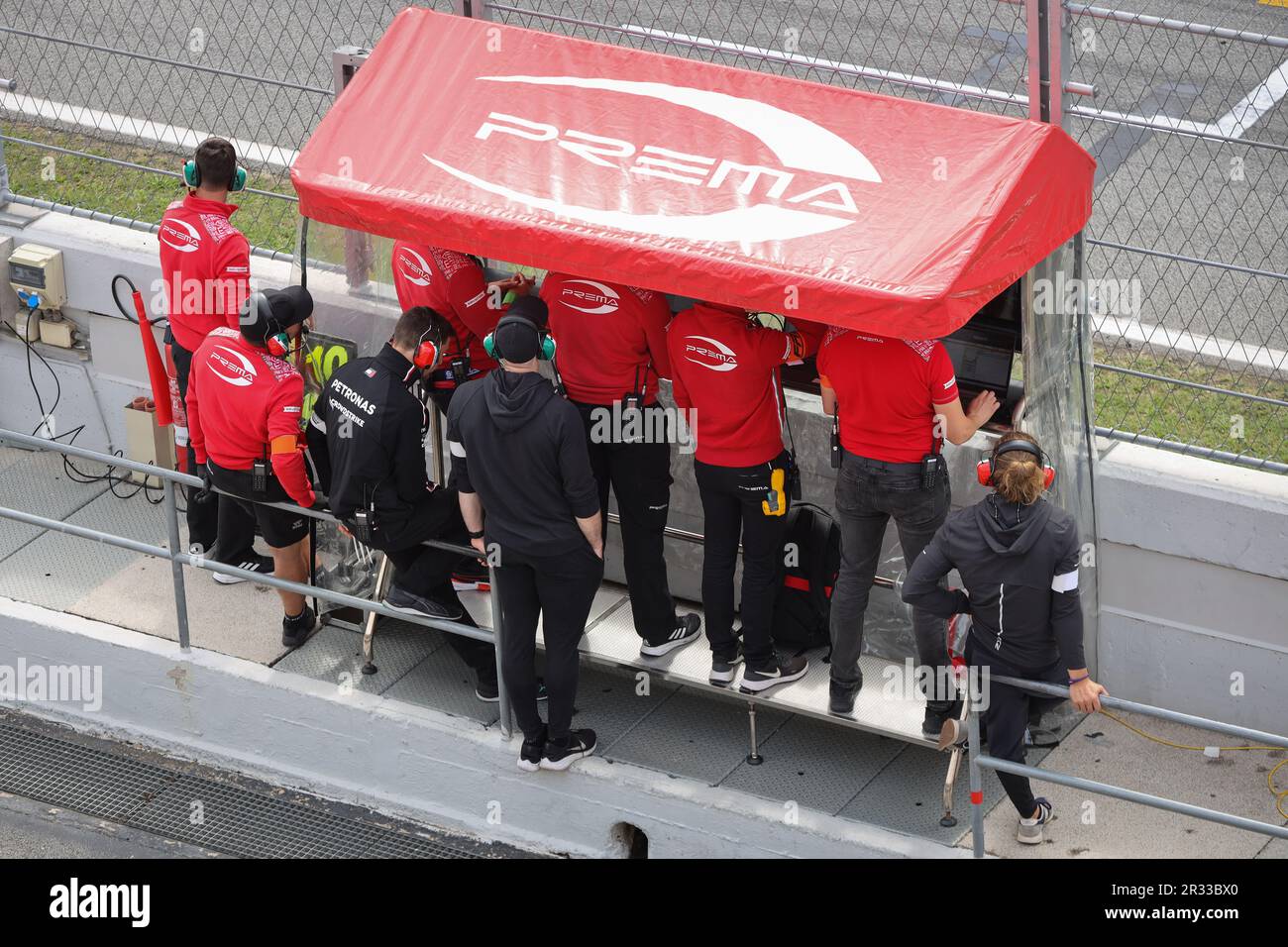 Prema team pit wall at Formula Regional European Championship by Alpine ...