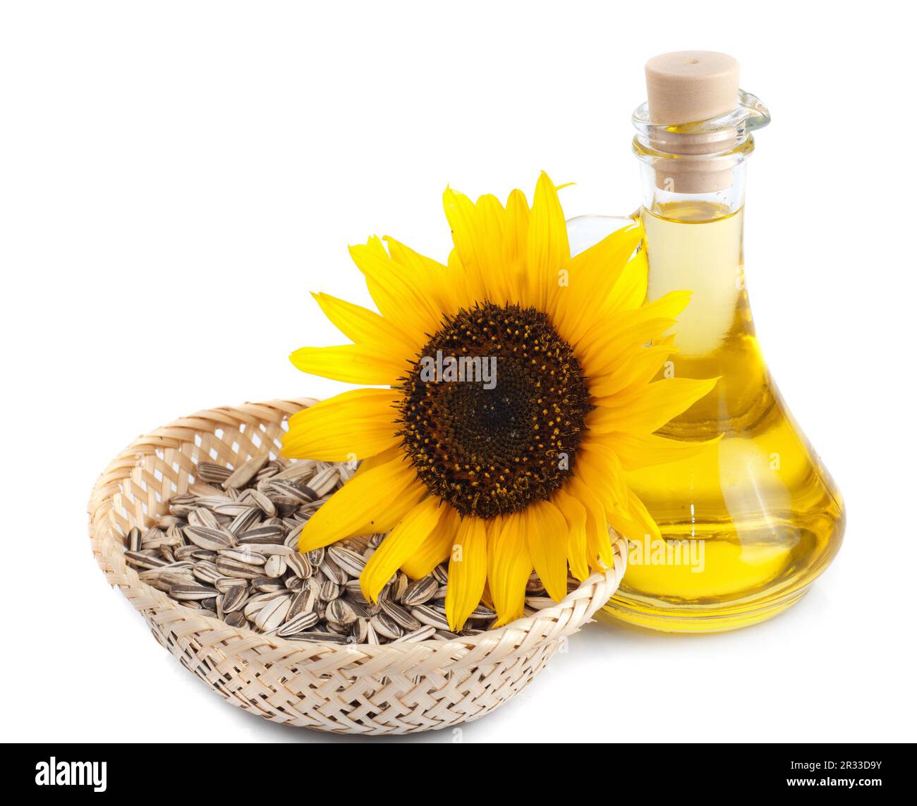 Sunflower seed oil Stock Photo - Alamy
