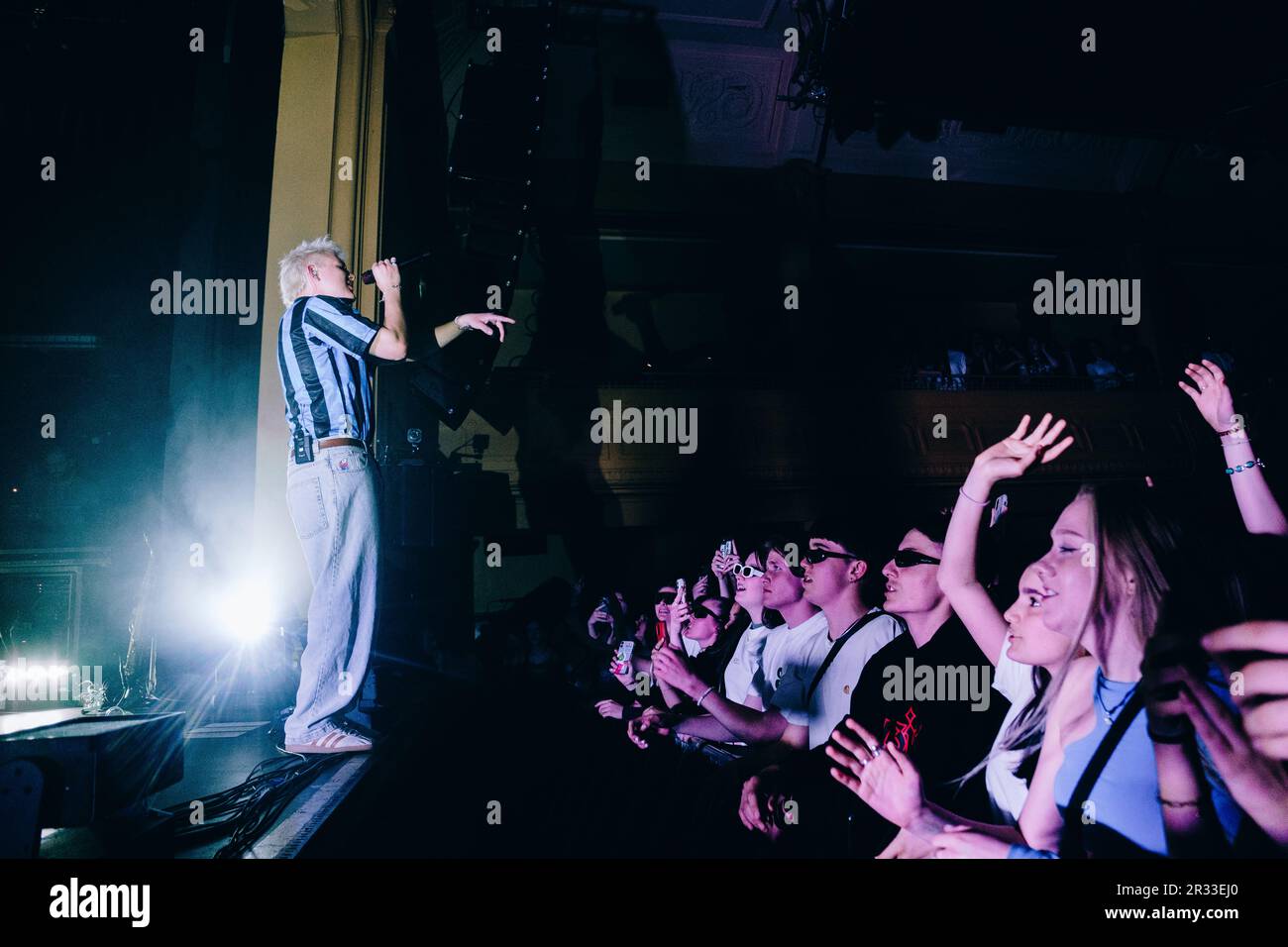 Bern, Switzerland. 19th, May 2023. The German rap group 01099 performs ...