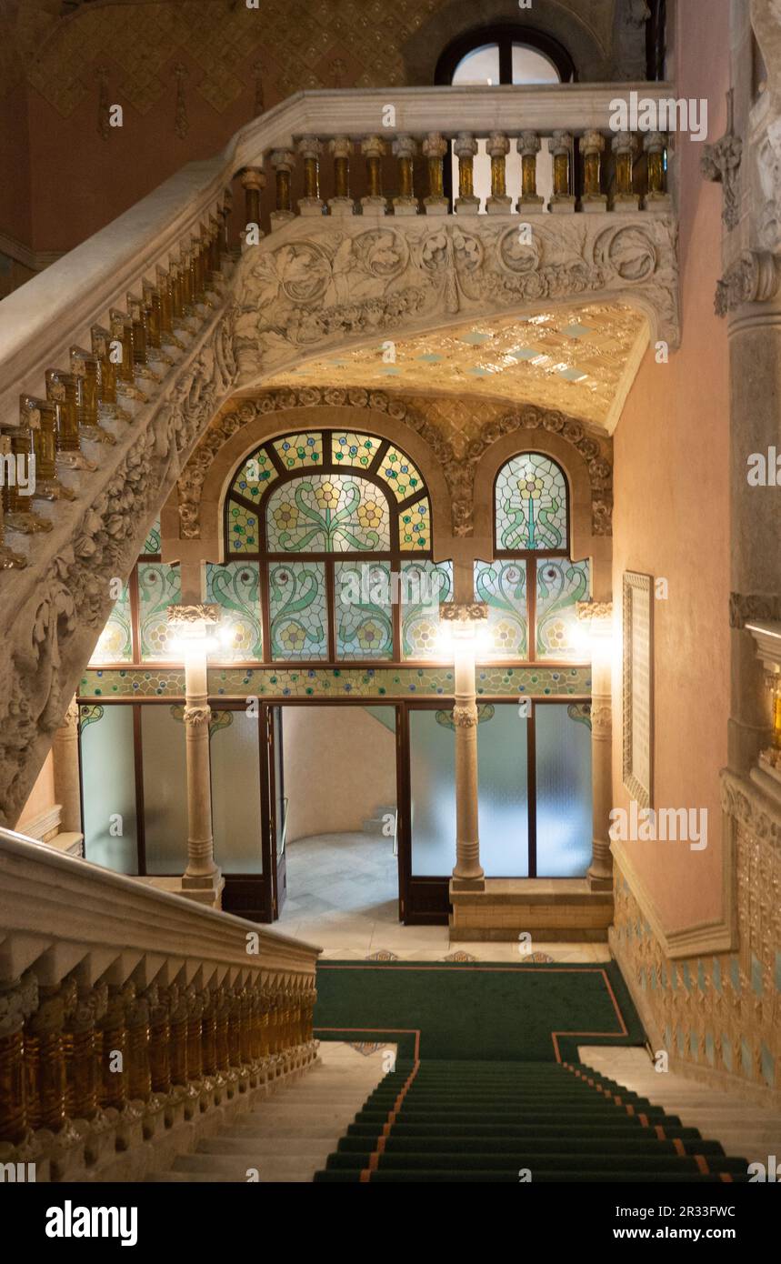 The Catalan Music Palace (concert hall), a UNESCO World Heritage site ...
