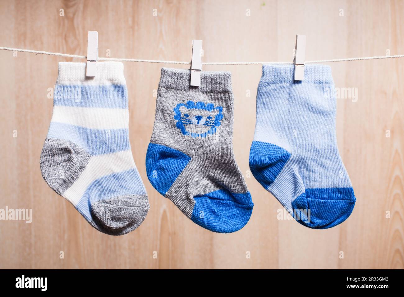 Baby boy socks Stock Photo - Alamy