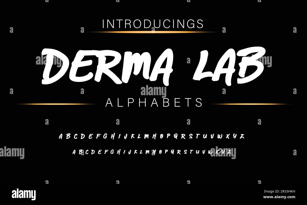 Funky colorful cartoon font type. Vector alphabet Stock Vector