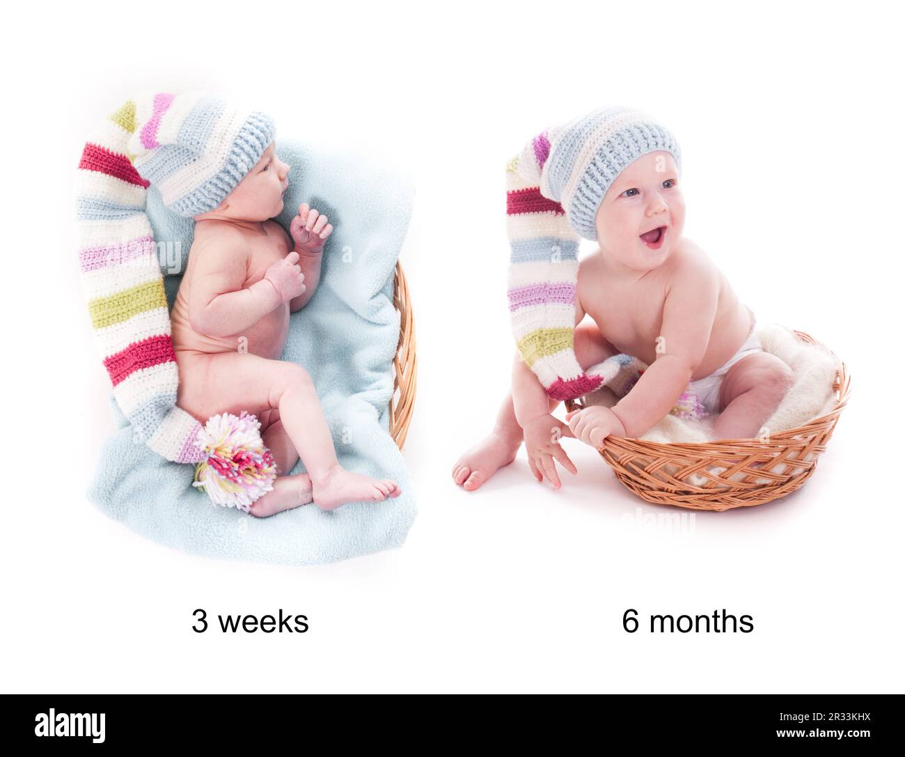 Baby's grow Stock Photo