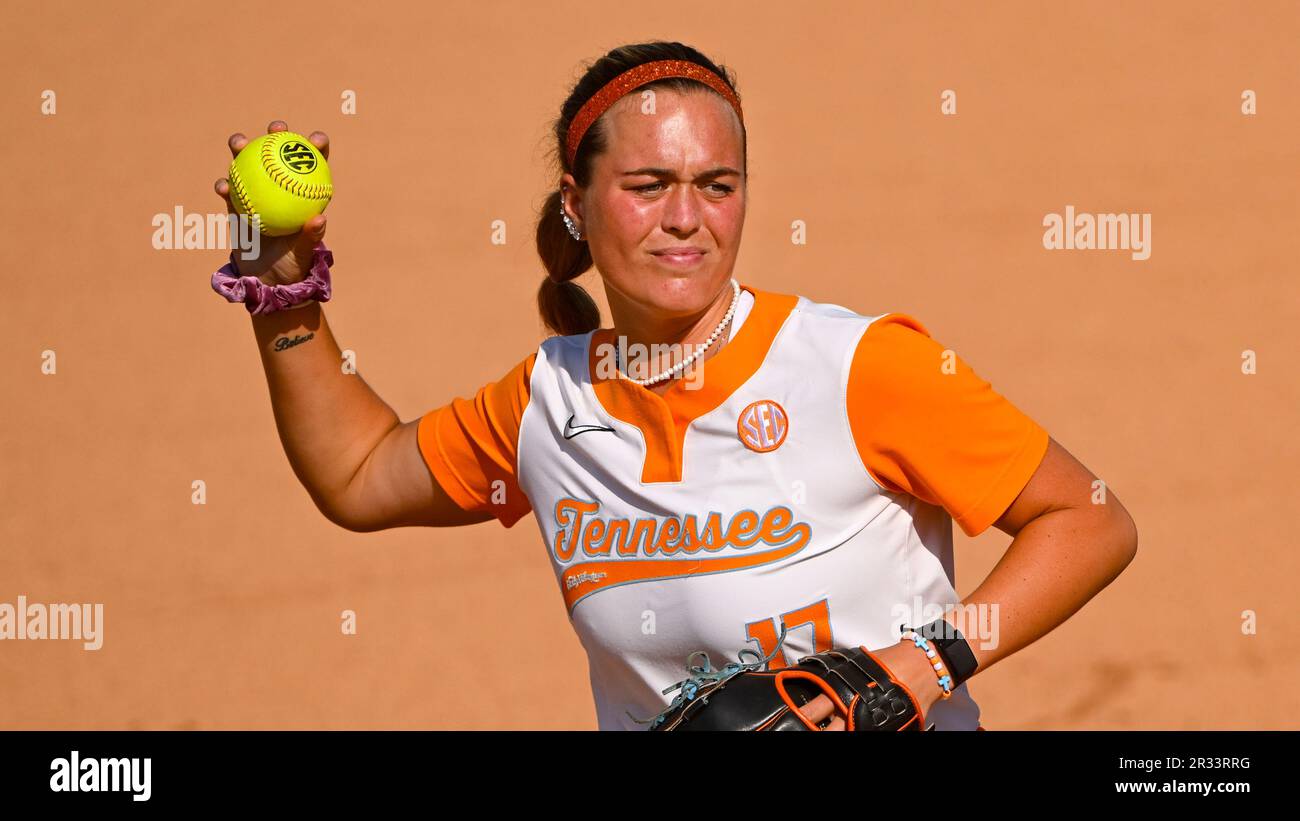Tennessee pitcher Ryleigh White warms up for Northern Kentucky in an