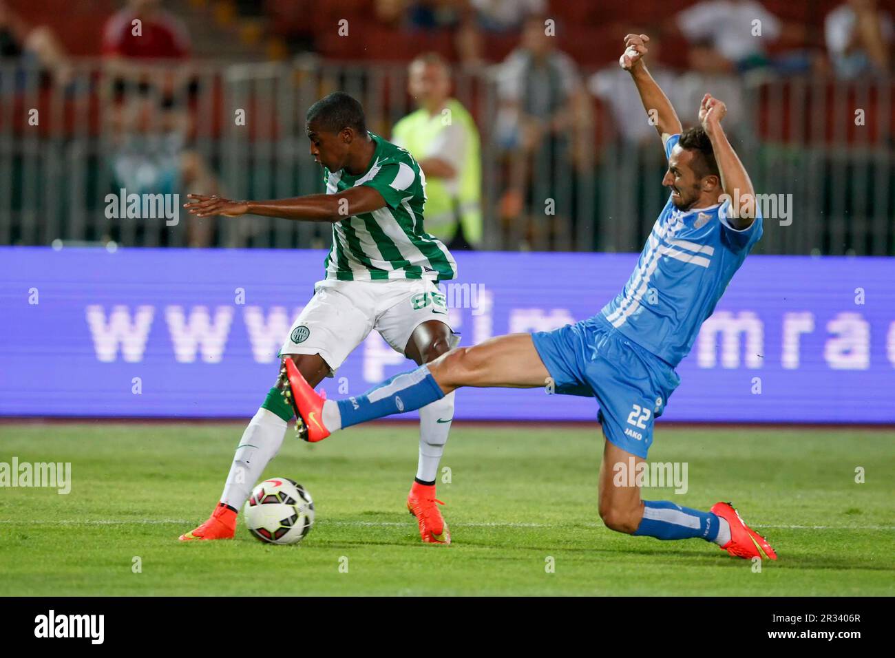 Ferencvarosi TC vs. Sliema UEFA Europa League football match Stock Photo -  Alamy