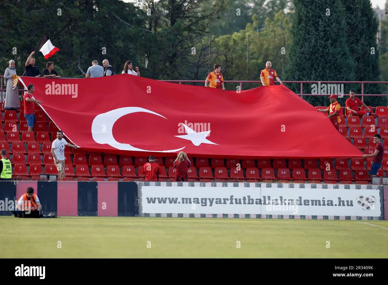 Budapest Honved vs. Galatasaray football match Stock Photo