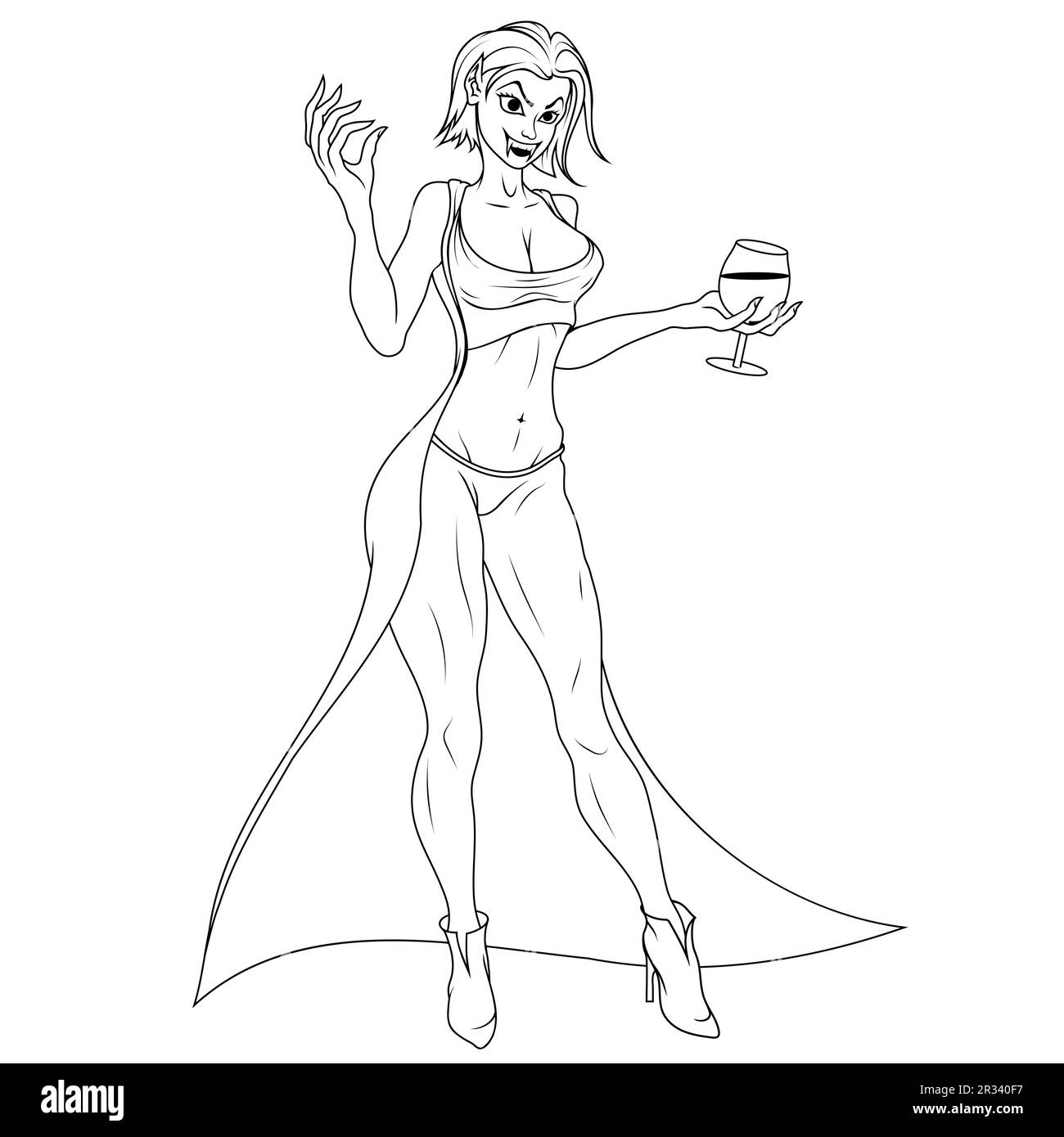 Yetta - Medieval female vampire with sexual thirst doll, Head (GE95-3)
