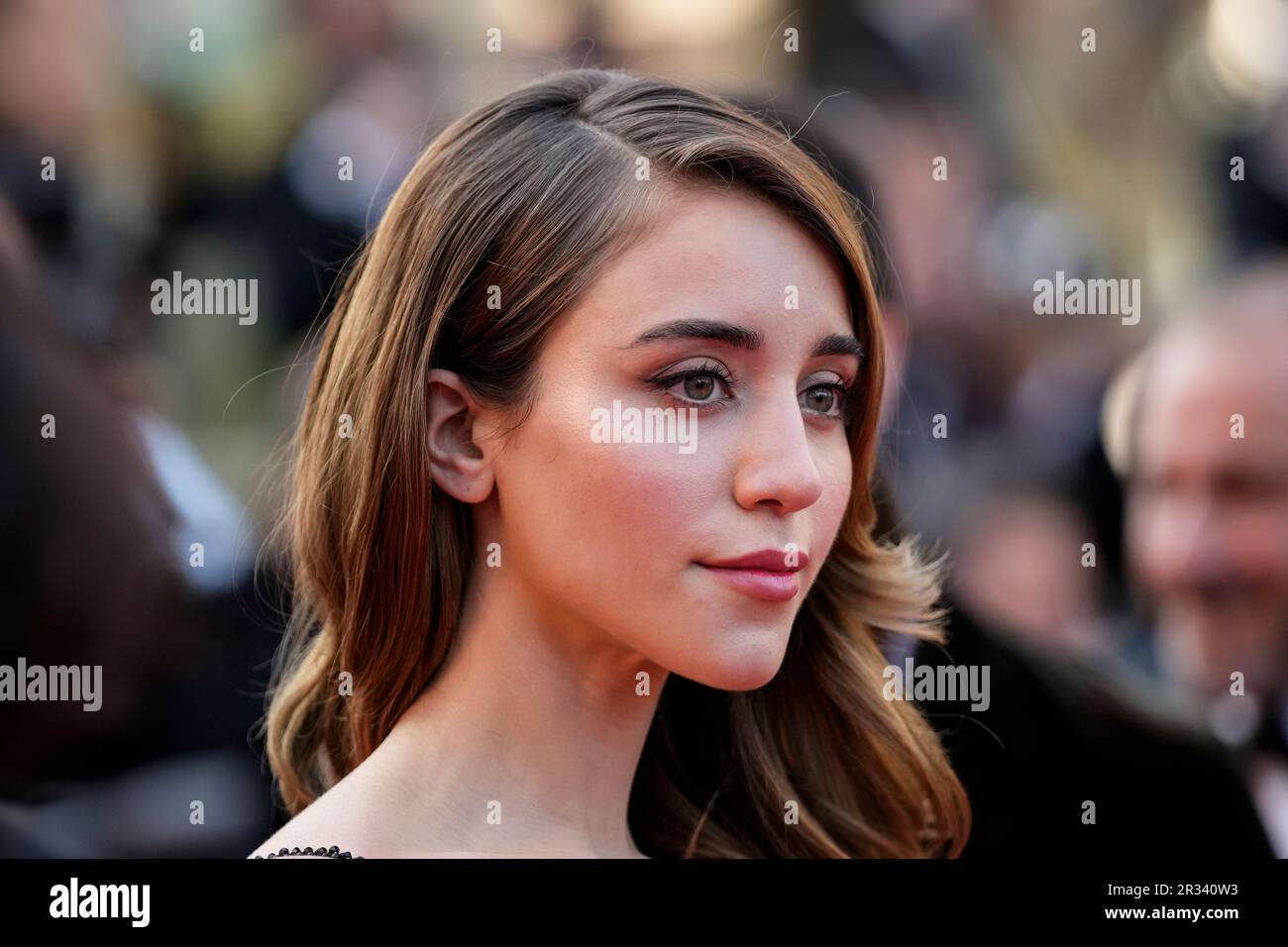 Caylee Cowan poses at the premiere of the film Spinning Gold