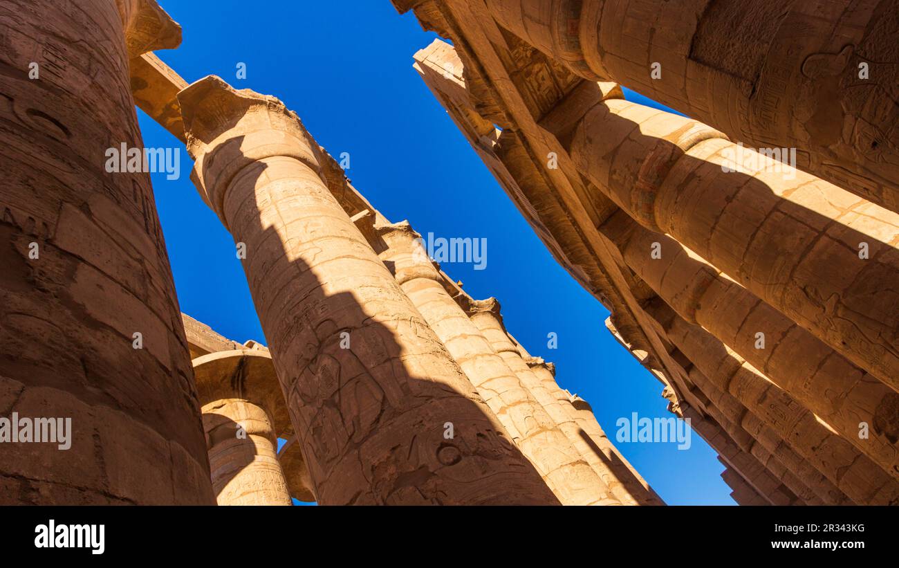 Ancient ruins of Karnak temple in Luxor, Egypt Stock Photo - Alamy