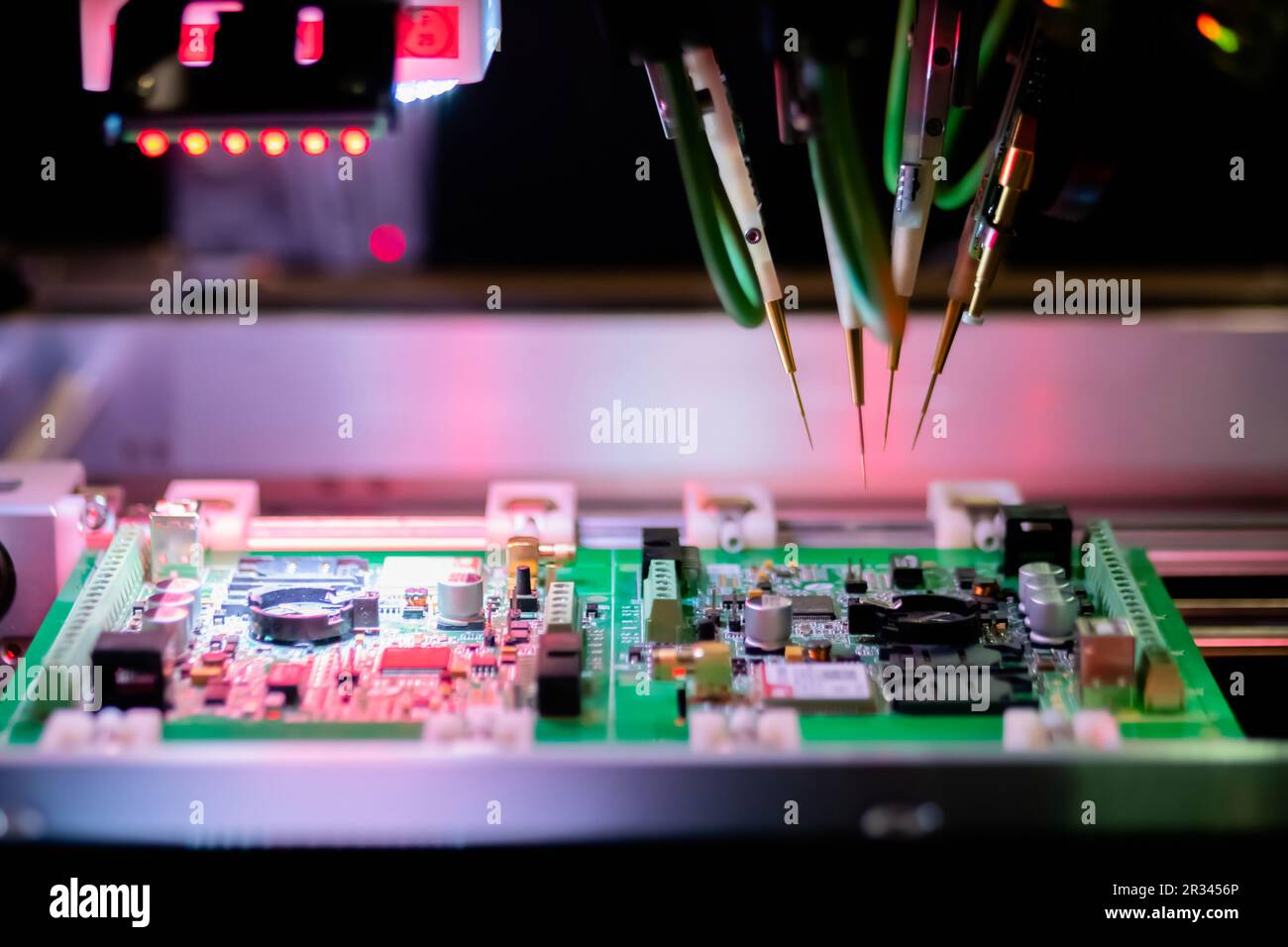 Quality testing of printed circuit boards flying probe test at