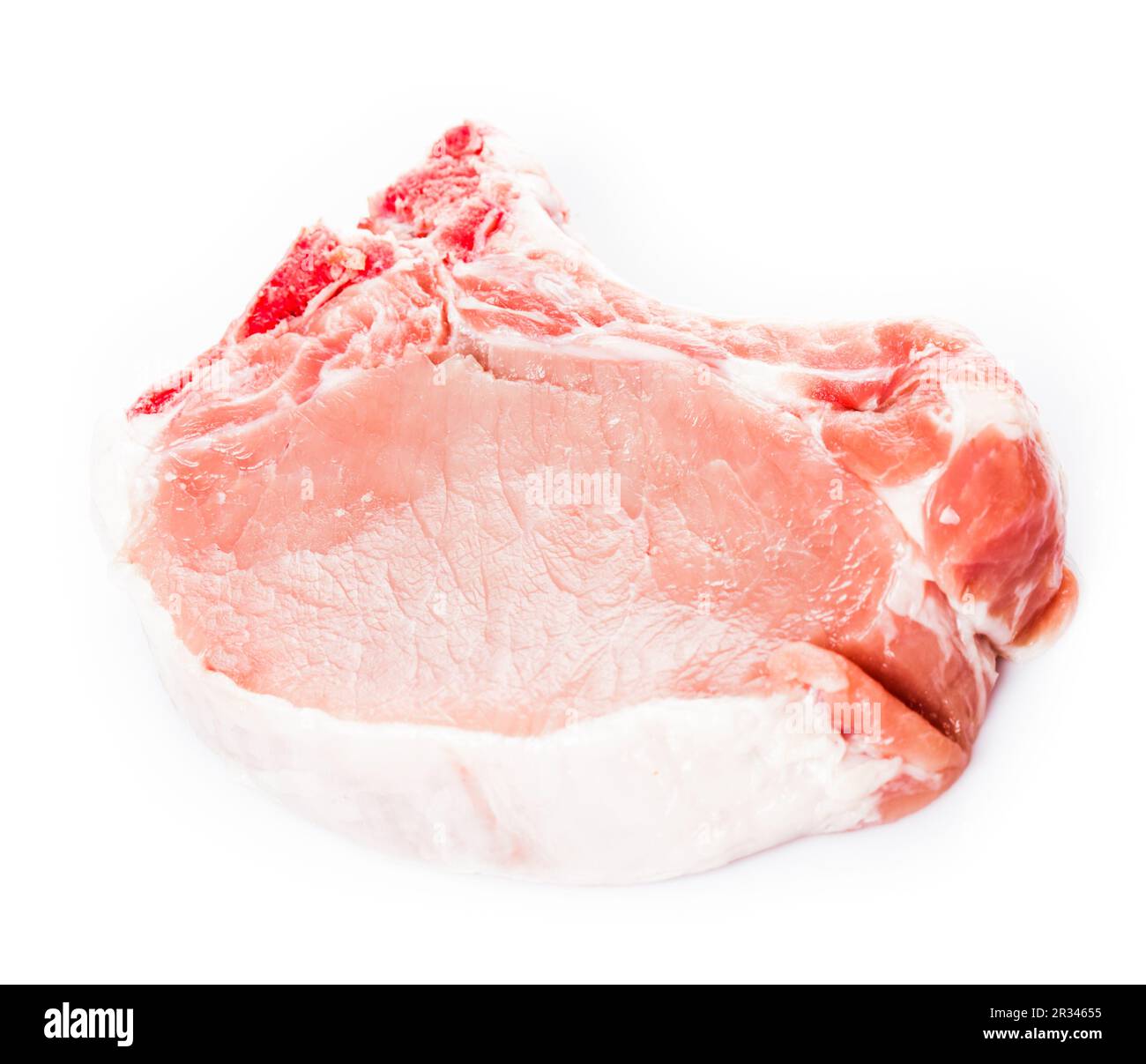 Raw pork loin Stock Photo