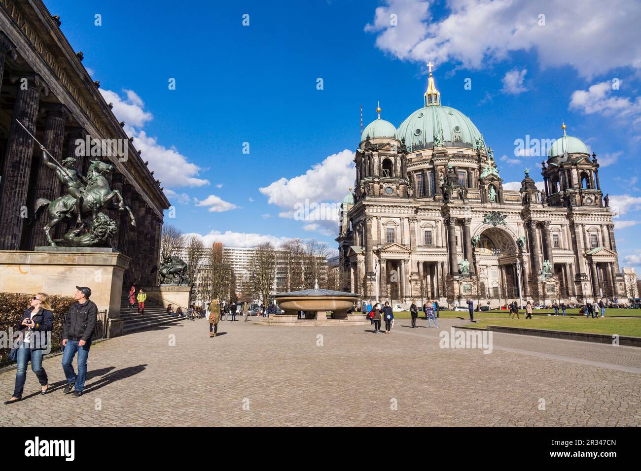 Catedral de Berlín (Berliner Dom ) templo de la Iglesia Evangélica,estilo neobarroco , S. XIX , Berlín,Alemania, europa. Stock Photo