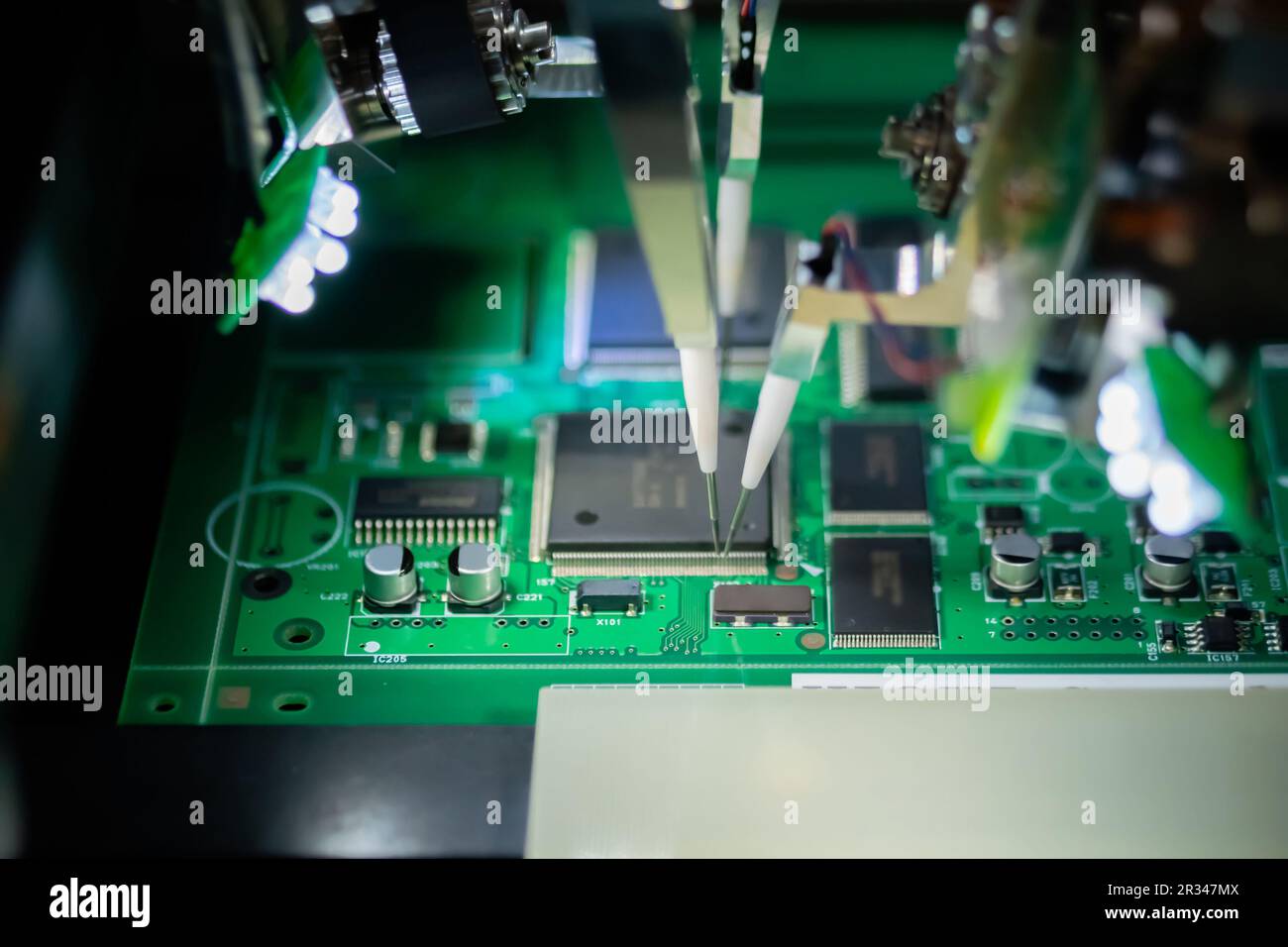 Quality testing of printed circuit boards flying probe test at