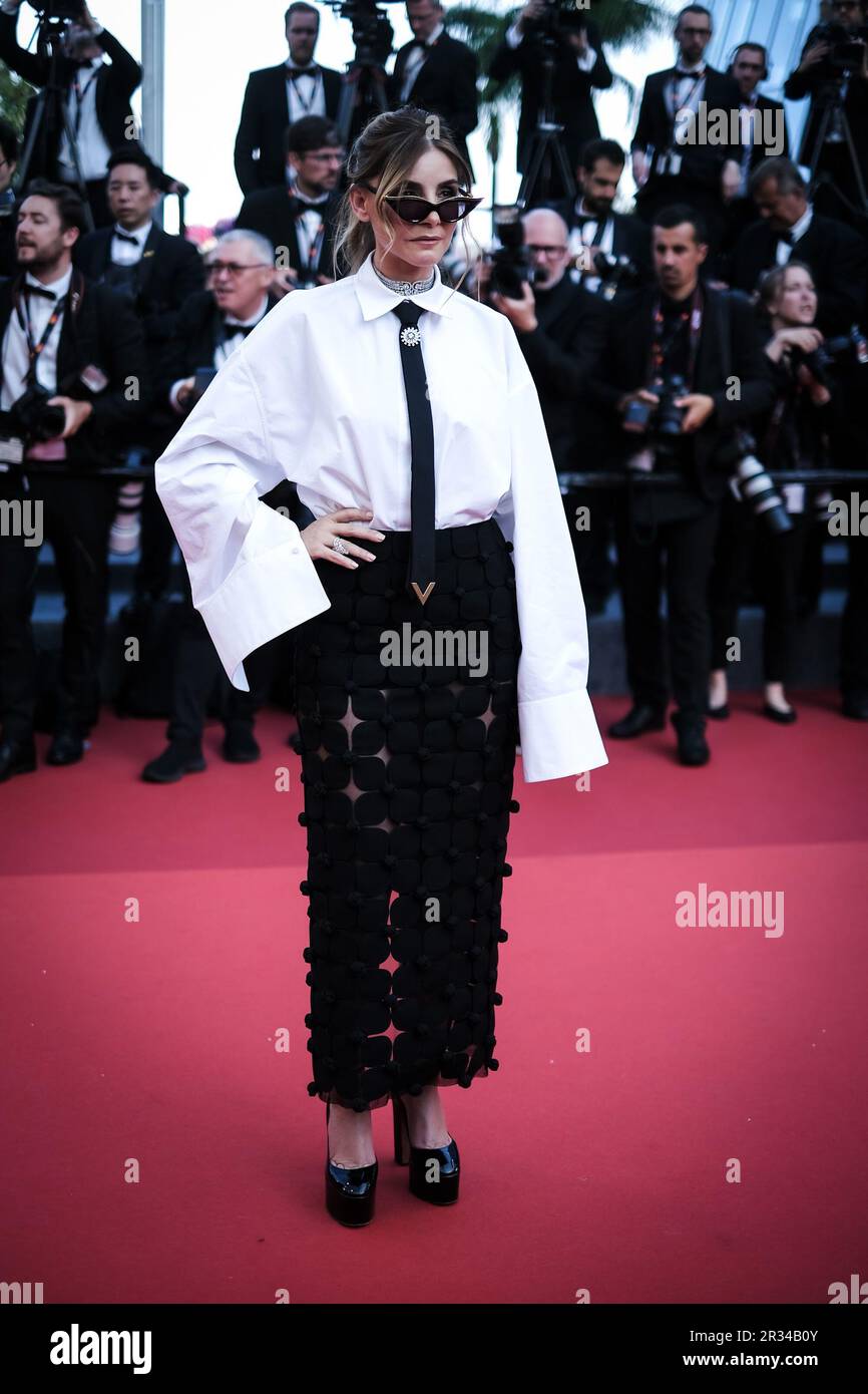 Caylee Cowan (dress by Nguyen Minh Tuan) 'Club Zero' Cannes Film