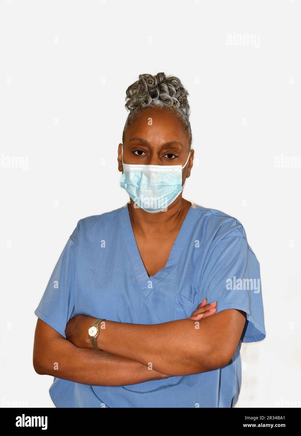 Female nurse in scrubs face hi-res stock photography and images - Alamy