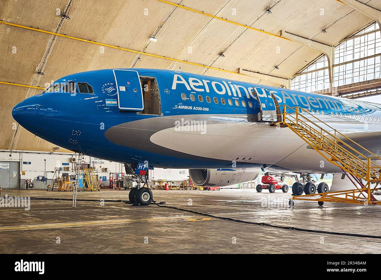 Airbus A330-200 plane Aerolineas Argentinas Stock Photo