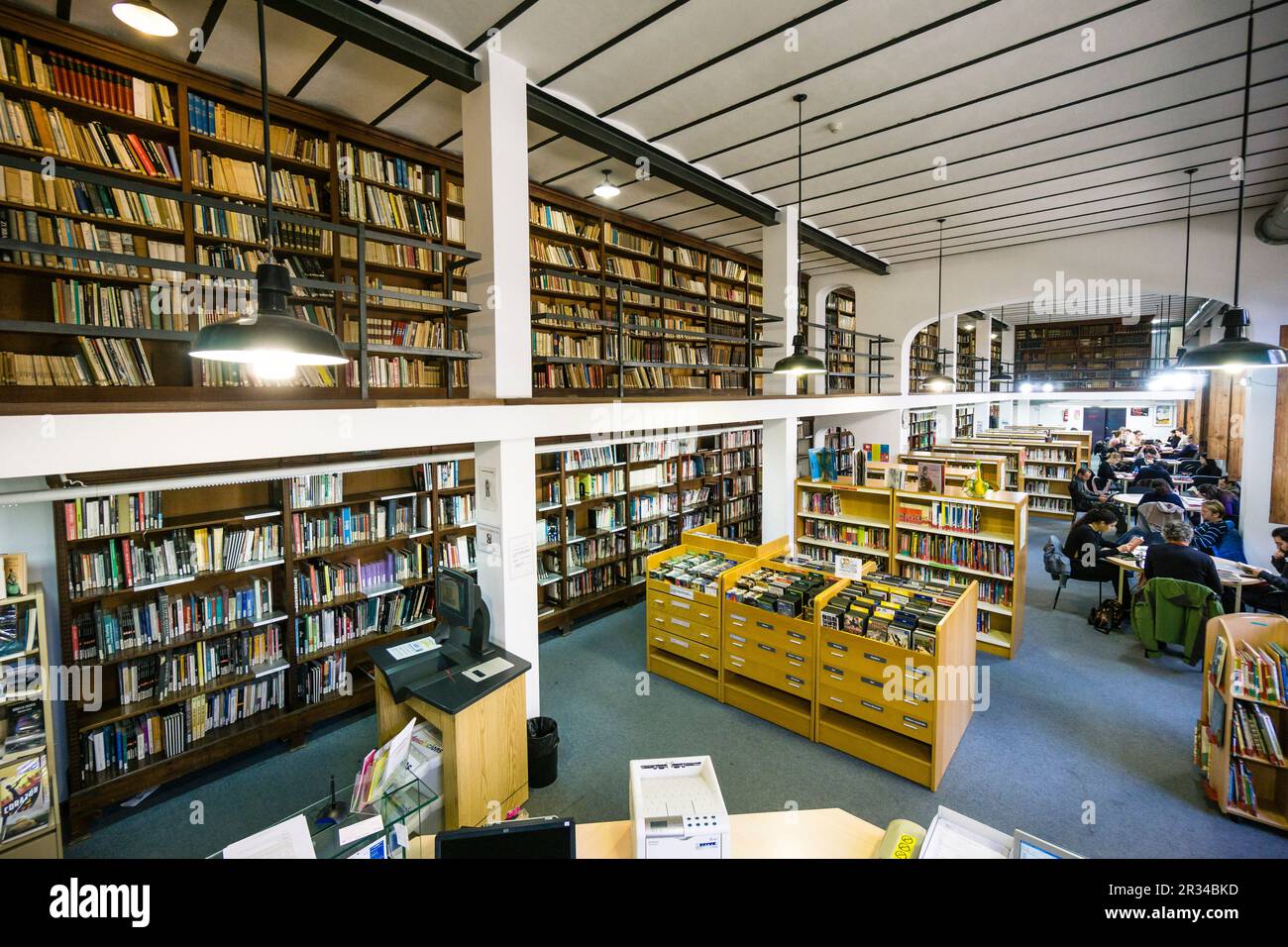 Biblioteca de Cultura Artesana,Centre Cultural la Misericòrdia ,Palma de Mallorca , Mallorca, Balearic islands, spain. Stock Photo