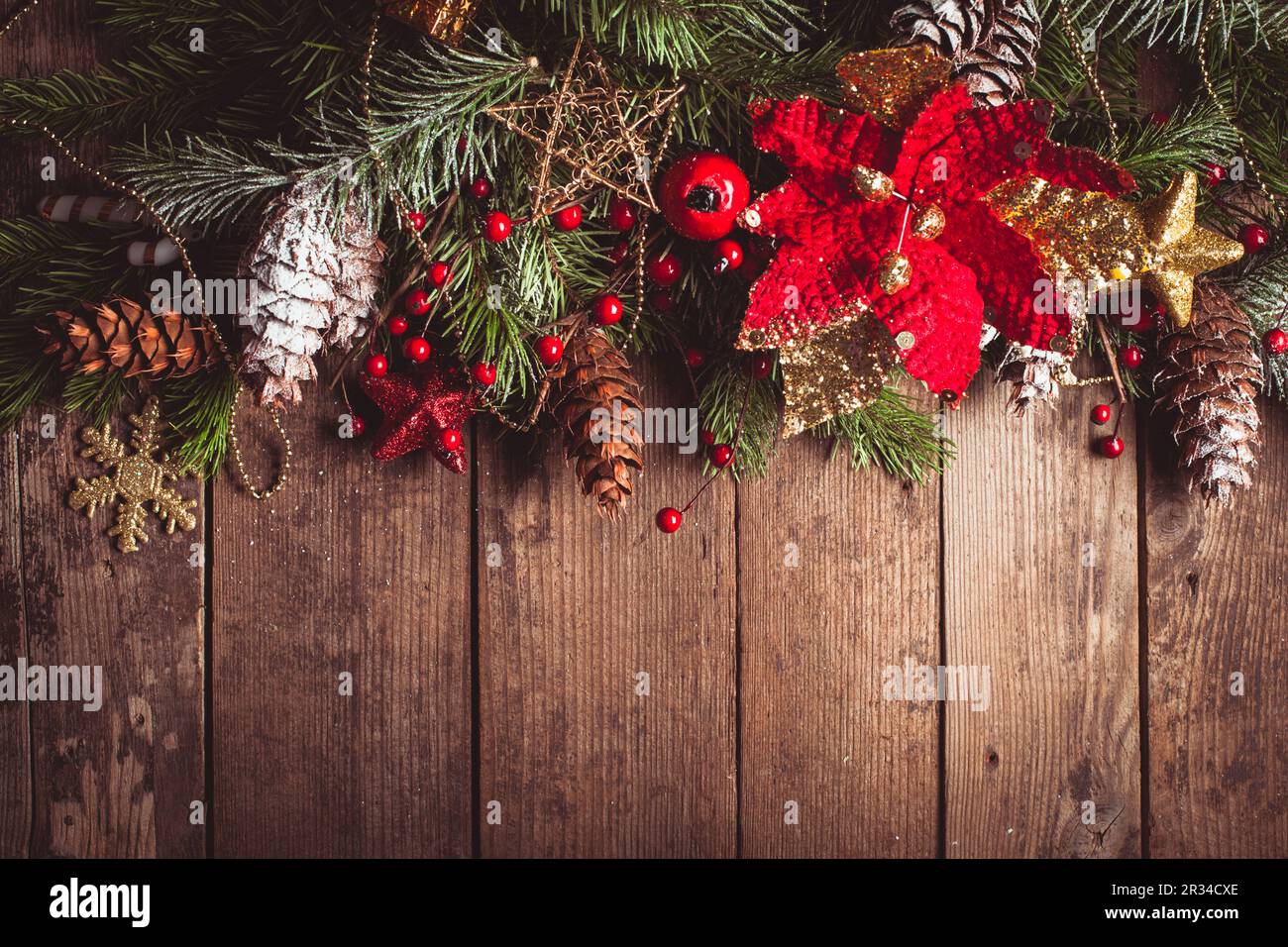 Christmas border design Stock Photo - Alamy